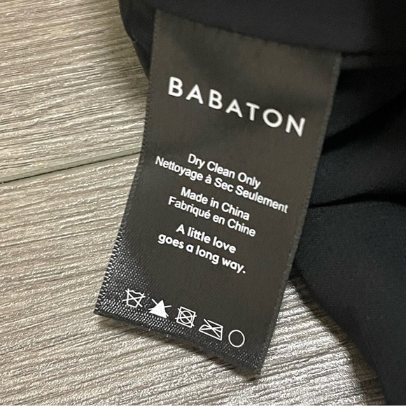 Babaton Aritzia Jumpsuit Black V-neck Sleeveless Pockets Wide Leg Sz 2 - Picture 8 of 10
